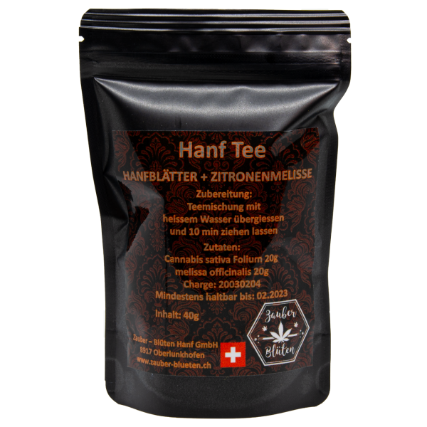 Hanftee mit Zitronenmelisse