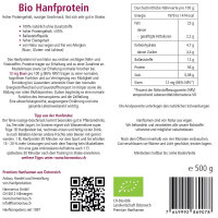 Bio-Hanfprotein mit 55% Protein - 500g