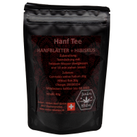 Hanftee mit Hibiskus