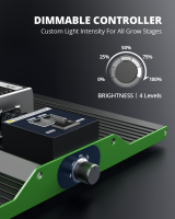 Viparspectra LED P1000 mit Dimmer Full Spectrum